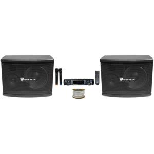 imageRockville RPA70WBT Bluetooth Karaoke AmplifierMixer2 Mics2 65quot Speakers