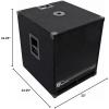imageRockville RBG18S 18quot 2000 Watt Active Powered PA Subwoofer wDSP wLimiter ProDJ Bundle ISO 1218 Isolation Platform Acoustic Riser Pad 12quot15quot18quot Subwoofers