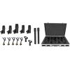 imageRockville PROD7 KIT 7 Mic Drum Kit wBass Snare Condenser Overhead Microphones Bunlde with Mackie MP120 Single Dynamic Driver Professional inEar Monitors Carry Case