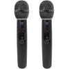 imageRockville RWM23UA UHF Wireless Pro Rack Mount Dual Microphone System 20 Channels Long Range Dual LCD Displays Separate Outputs for Karaoke and Live Performances