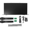 imageRockville RWM3300UA 200 Channel UHF Wireless Dual HandHeld Microphone Mic System Clear Sound Durable Build Long Range Ideal for Events