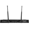imageRockville RWM3300UA 200 Channel UHF Wireless Dual HandHeld Microphone Mic System Clear Sound Durable Build Long Range Ideal for Events