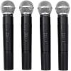 imageRockville RWM4200VH VHF Wireless Quad Handheld Microphone System 4 Mics LCD Display Rack Mount Dual Filter 110V240V AC for Karaoke and Churches