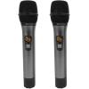 imageRockville RWM65U Dual UHF 15Channel Wireless Microphone System Metal Handheld Mics 400 Ft Range Dual XLR 14quot Output for Live Sound ampamp Presentations
