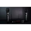 imageRockville RWM65U Dual UHF 15Channel Wireless Microphone System Metal Handheld Mics 400 Ft Range Dual XLR 14quot Output for Live Sound ampamp Presentations