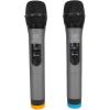 imageRockville RWM72U Dual UHF Wireless Handheld Microphone System Digital Display Long Range Noise Filter for Karaoke and Live Performances