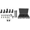 imageRockville PROD7 KIT 7 Mic Drum Kit wBass Snare Condenser Overhead Microphones Bunlde with Mackie MP120 Single Dynamic Driver Professional inEar Monitors Carry Case