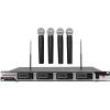 imageRockville RWM4200VH VHF Wireless Quad Handheld Microphone System 4 Mics LCD Display Rack Mount Dual Filter 110V240V AC for Karaoke and Churches
