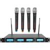 imageRockville RWM4401UH Quad UHF Wireless Handheld Microphone System with LCD Display Low Distortion Long Range for Live Performances and Events