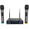 imageRockville RWM72U Dual UHF Wireless Handheld Microphone System Digital Display Long Range Noise Filter for Karaoke and Live Performances