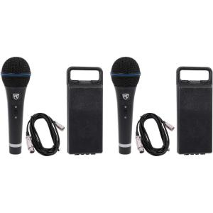 imageRockville 2 RMMXLR Dynamic Cardioid Professional Metal Microphones wXLR Cables