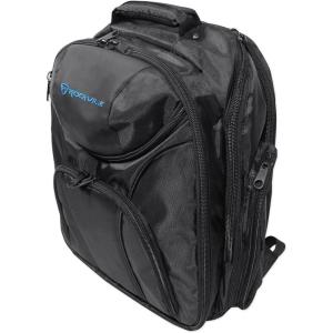 imageRockville DJ LaptopGear Travel Backpack Bag w Headphone CompartmentDividers BlackBlack