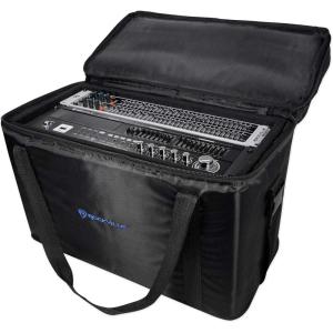 imageRockville RRB50 5U Rack Bag DoubleSided 12quot Depth 800D Ballistic Nylon Removable Rack Case Shoulder Strap Front Pocket for Mobile DJs and Audio Pros12