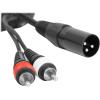 imageROCKVILLE RXLRDRCA25 25 Ft XLR to Dual RCA Pro Audio Cable 100 Copper25 Foot