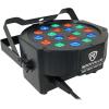 imageRockville BATTERY PAR PACK 50 WHITE 20W Rechargeable Wash Lights 10 RGB Color Mixing Wireless DMX Remote Included for DJs and Event LightingBlack