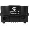 imageRockville BATTERY PAR PACK 50 WHITE 20W Rechargeable Wash Lights 10 RGB Color Mixing Wireless DMX Remote Included for DJs and Event LightingBlack