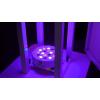 imageRockville BATTERY PAR PACK 50 WHITE 20W Rechargeable Wash Lights 10 RGB Color Mixing Wireless DMX Remote Included for DJs and Event LightingBlack