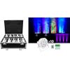 imageRockville BATTERY PAR PACK 50 WHITE 20W Rechargeable Wash Lights 10 RGB Color Mixing Wireless DMX Remote Included for DJs and Event LightingWhite