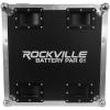 imageRockville Battery PAR Pack 61 White 8 6W RGBWAUV Wash LightsCharging Case Rechargeable Wireless DMX Remote Included Long Battery Life for DJs and Event LightingWhite