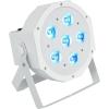imageRockville Battery PAR Pack 6RF Black LED Wash Lights 36W Each 8 Rechargeable RGBWAUV RF Remote Wireless DMX Charging Case Portable for DJs and Event LightingWhite