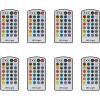 imageRockville Battery PAR Pack 6RF Black LED Wash Lights 36W Each 8 Rechargeable RGBWAUV RF Remote Wireless DMX Charging Case Portable for DJs and Event LightingBlack
