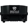 imageRockville Battery PAR Pack 6RF Black LED Wash Lights 36W Each 8 Rechargeable RGBWAUV RF Remote Wireless DMX Charging Case Portable for DJs and Event LightingBlack