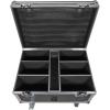 imageRockville Best Pack 60 6 Black 54W Battery Wash Lights RGBWAUV Wireless DMX Charging Case LongLife Battery LCD Display for DJs and EventsBlack