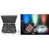 imageRockville Best Pack 60 6 Black 54W Battery Wash Lights RGBWAUV Wireless DMX Charging Case LongLife Battery LCD Display for DJs and EventsBlack