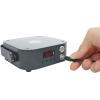 imageRockville MINI RF1 V3 White LED Wash Up Light RGBWAUV Compact App Control Remote LCD Wireless DMX Rechargeable Perfect for DJParty LightingBlack