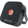 imageRockville MINI RF1 V3 White LED Wash Up Light RGBWAUV Compact App Control Remote LCD Wireless DMX Rechargeable Perfect for DJParty LightingBlack