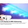 imageRockville MINI RF1 V3 White LED Wash Up Light RGBWAUV Compact App Control Remote LCD Wireless DMX Rechargeable Perfect for DJParty LightingWhite