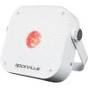 imageRockville MINI RF1 V3 White LED Wash Up Light RGBWAUV Compact App Control Remote LCD Wireless DMX Rechargeable Perfect for DJParty LightingWhite
