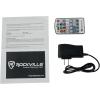 imageRockville Mini RF1 V2 Silver Recharegable Wash Light RGBWAUV 12 Watts 4Channel RF with Incldued Remote 15 Hours Battery Life Perfect for Parties DJs EventsSilver