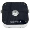 imageRockville Mini RF1 V2 Silver Recharegable Wash Light RGBWAUV 12 Watts 4Channel RF with Incldued Remote 15 Hours Battery Life Perfect for Parties DJs EventsSilver