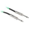 imageRockville RCGT20G Instrument Cable 20 Ft Green 14 TS to 14 TS 100 Copper Shielded Perfect for Guitar Live Performances and Studio Use