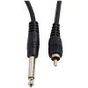 imageRockville RCQ10 14quot TS to RCA 10ft Cable 100 OFC Copper Durable PVC Jacket Low Noise High Signal Clarity for Studio and Home Audio