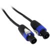imageRockville RCSS1425 25ft 14 AWG Speakon to Speakon Speaker Cable 100 Copper HighFidelity Audio Durable PVC Jacket TangleFree for Live Sound and Studio Professionals