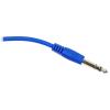 imageRockville RCTR103O 3ft 14 TRS to 14 TRS Balanced Cable 100 Copper NoiseFree Audio Durable Orange PVC Flexible Design for Musicians and Studio RecordingBlue