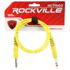 imageRockville RCTR103O 3ft 14 TRS to 14 TRS Balanced Cable 100 Copper NoiseFree Audio Durable Orange PVC Flexible Design for Musicians and Studio RecordingYellow
