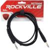 imageRockville RCTR106Y 6ft 14 TRS to 14 TRS Cable 100 Copper Yellow Durable PVC Jacket LowNoise Shielding for Musicians and Studio EngineersBlack