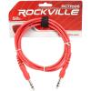 imageRockville RCTR106Y 6ft 14 TRS to 14 TRS Cable 100 Copper Yellow Durable PVC Jacket LowNoise Shielding for Musicians and Studio EngineersRed