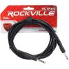 imageRockville RCTR110B 10ft 14 TRS to 14 TRS Cable 100 Copper Durable PVC Jacket Low Capacitance for Studio and Audio Engineers