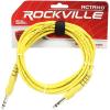imageRockville RCTR110Y 10ft 14 TRS to 14 TRS Cable 100 Copper Yellow Jacket NoiseFree Durable HighFidelity for Studio Musicians and Live Sound
