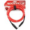 imageRockville RCXFB10G 10ft Female XLR to 14quot TRS Balanced Cable REAN Black Nickel Plated Connectors 100 Copper Flexible Green PVC Jacket for Musicians DJs and StudiosRed