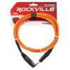 imageRockville RCXFB6BL 6ft Female XLR to 14 TRS Cable 100 Copper Durable PVC Jacket Blue Secure Connectors for Musicians and Studio RecordingORANGE