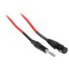 imageRockville RCXFB6BL 6ft Female XLR to 14 TRS Cable 100 Copper Durable PVC Jacket Blue Secure Connectors for Musicians and Studio RecordingRED
