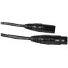 imageRockville RCXFM10EB 10ft Female to Male XLR Microphone Cable 100 Copper 90 OFC Shielding NoiseFree Audio for Recording Studios and Live Performances