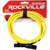 imageRockville RCXFM10PY 10ft Female to Male REAN XLR MicSpeaker Cable 100 Copper Conductors 90 OFC Shield High Signal Clarity for Studio and Live Audio