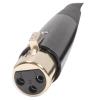 imageRockville RCXFM20EB 20ft XLR Female to Male Microphone Cable 100 Copper Shielded Design Durable PVC Jacket Flexible Length Perfect for Musicians and Studio RecordingBlack