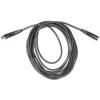 imageRockville RCXFM20EB 20ft XLR Female to Male Microphone Cable 100 Copper Shielded Design Durable PVC Jacket Flexible Length Perfect for Musicians and Studio RecordingBlack